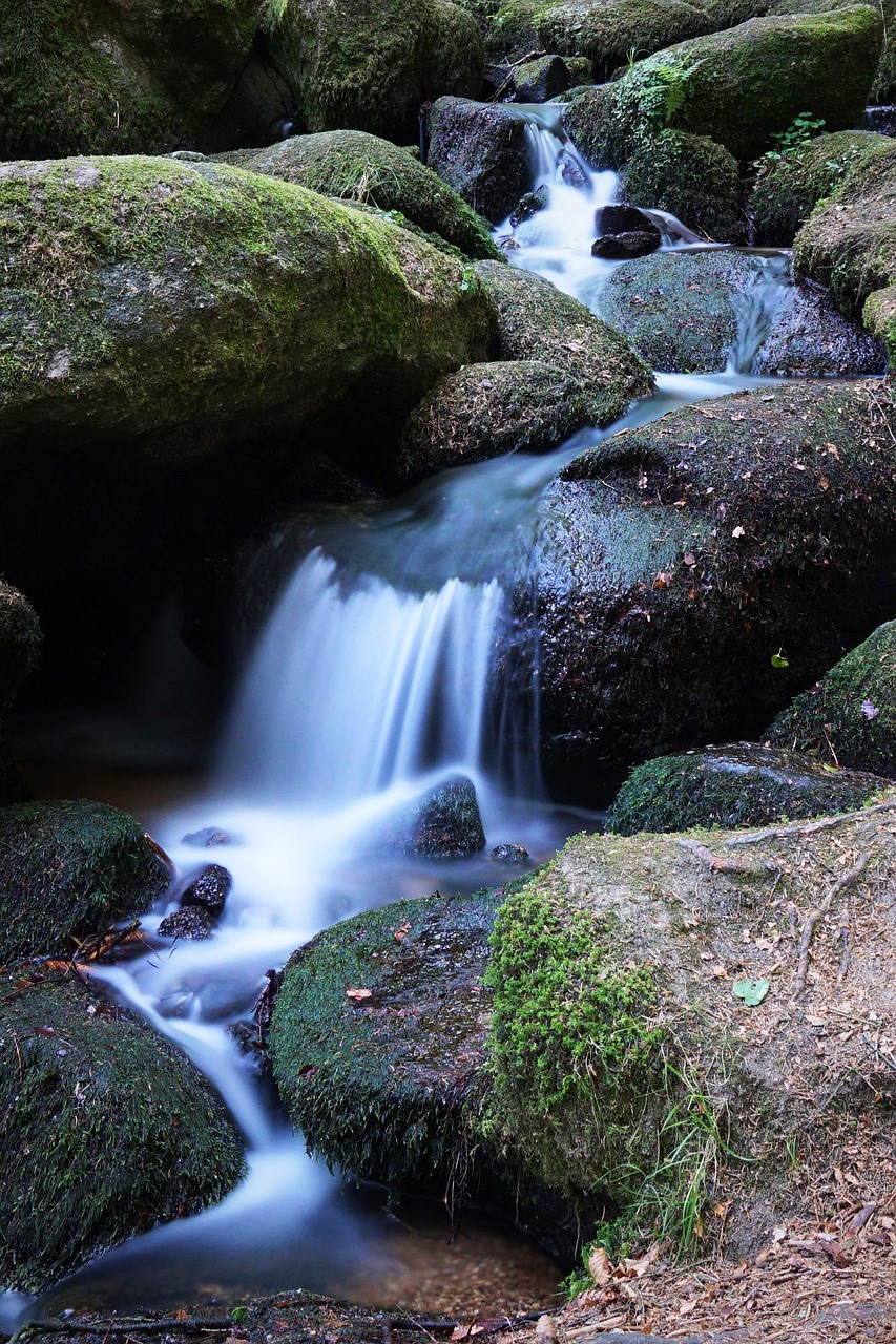 bach, stones, watercourse